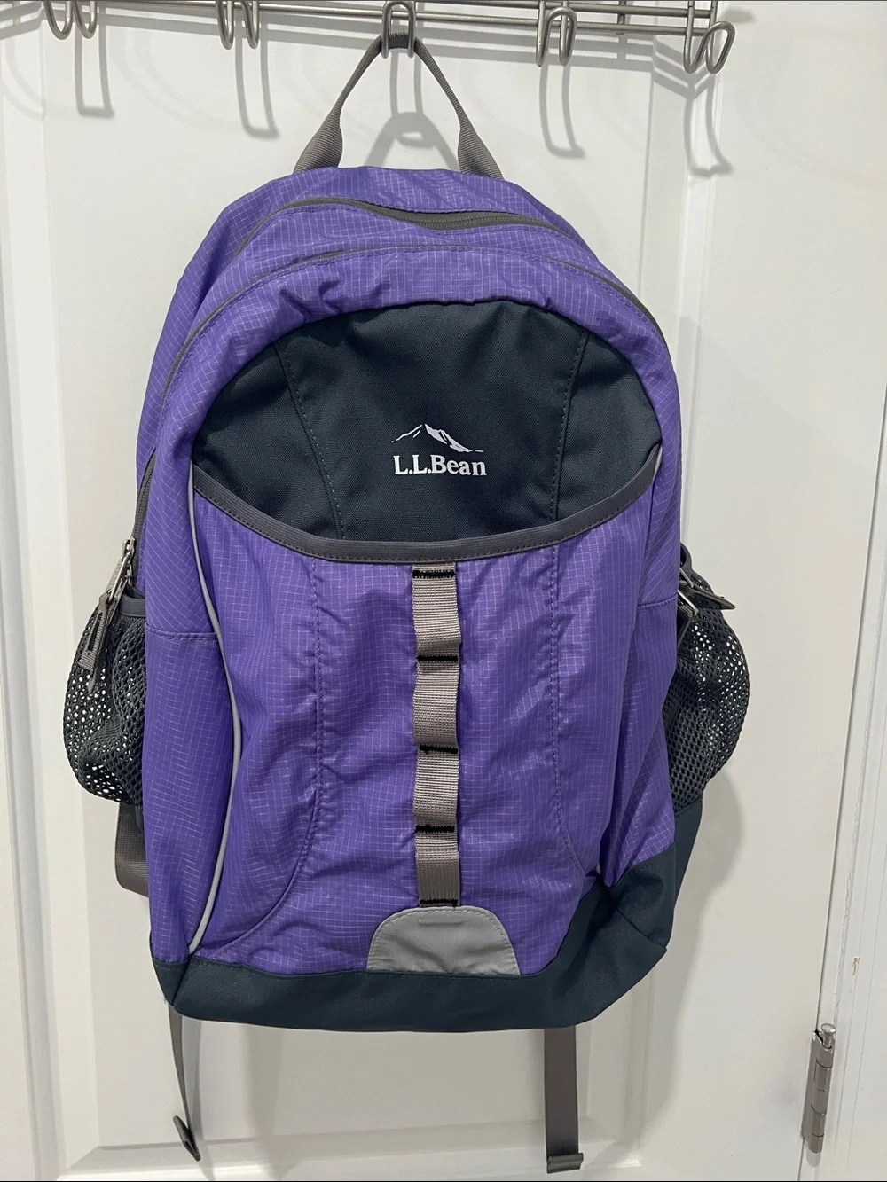 L.L. Bean Purple and Black Backpack NWOT